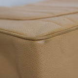 Vintage Chanel Dark Beige Beige Caviar Jumbo with 24k Gold Hardware