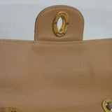 Vintage Chanel Beige Caviar Vertical Jumbo with 24k Gold Hardware
