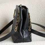 Vintage Chanel Black Caviar Timeless CC Tote