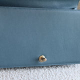 Chanel 18S Blue Caviar New Medium Boy with Light Gold Hardware