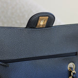 Chanel Black Caviar Medium Classic Flap with Gold Hardware
