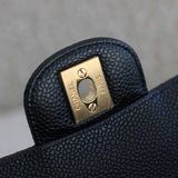 Chanel Black Caviar Medium Classic Flap with Gold Hardware