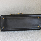 Vintage Chanel Black Caviar Zipped Shopping Tote with 24k Gold Hardware