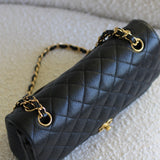 Chanel Black Caviar Medium Classic Flap with Gold Hardware