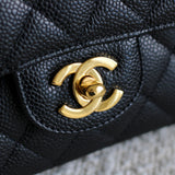 Chanel Black Caviar Medium Classic Flap with Gold Hardware