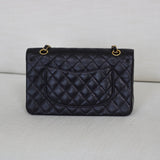 Vintage Chanel Black Caviar Medium Classic Flap with 24k Gold Hardware