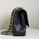 Chanel Black Caviar Medium Classic Flap with Gold Hardware