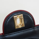 Vintage Chanel Black Lambskin Large Square with 24k Gold Hardware