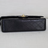 Vintage Chanel Black Caviar Medium Classic Flap with 24k Gold Hardware