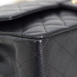 Vintage Chanel Black Caviar Medium Classic Flap with 24k Gold Hardware