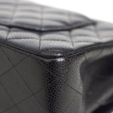 Vintage Chanel Black Caviar Medium Classic Flap with 24k Gold Hardware