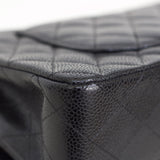 Vintage Chanel Black Caviar Medium Classic Flap with 24k Gold Hardware