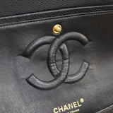 Vintage Chanel Black Caviar Medium Classic Flap with 24k Gold Hardware