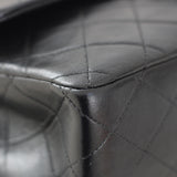 Vintage Chanel Black Lambskin Medium Classic Flap with 24k Gold Hardware