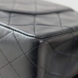 Vintage Chanel Black Lambskin Medium Classic Flap with 24k Gold Hardware