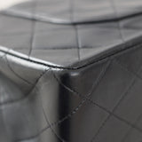 Vintage Chanel Black Lambskin Medium Classic Flap with 24k Gold Hardware