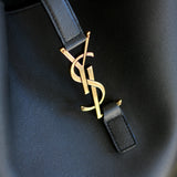 Saint Laurent Le 5 À 7 Large Shoulder Bag with Gold Hardware