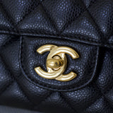 Chanel Black Caviar Medium Classic Flap with Gold Hardware