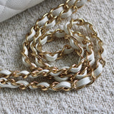 Chanel White Caviar Maxi Classic Flap with Gold Hardware