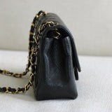 Chanel Black Caviar Mini Square with Gold Hardware