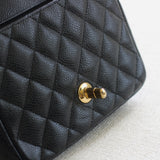 Chanel Black Caviar Mini Square with Gold Hardware