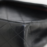 Vintage Chanel Black Lambskin Medium Classic Flap with 24k Gold Hardware