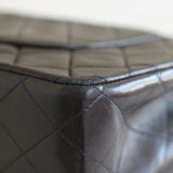 Vintage Chanel Black Lambskin Medium Classic Flap with 24k Gold Hardware