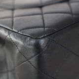 Vintage Black Lambskin Jumbo Single Flap with 24k Gold Hardware