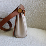 Hermès Ecru Beige Toile Herbag Zip Retourne 20 with Gold Hardware