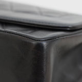 Vintage Chanel Black Lambskin Small Diana with 24k Gold Hardware