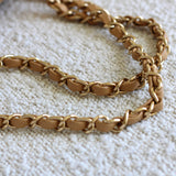 Vintage Chanel Dark Beige Caviar Medium Classic Flap with 24k Gold Hardware