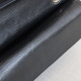 Vintage Chanel Black Lambskin Medium Classic Flap with 24k Gold Hardware