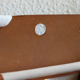 Hermès Ecru Beige Toile Herbag Zip Retourne 20 with Gold Hardware