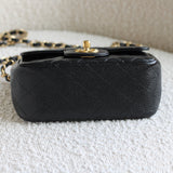 Chanel Black Caviar Mini Square with Gold Hardware