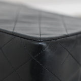 Vintage Chanel Black Lambskin 20cm Square with 24k Gold Hardware