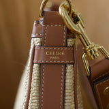 Celine Raffia Ava Shoulder Bag