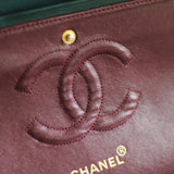 Vintage Chanel Navy Blue Lambskin Medium Classic Flap with 24k Gold Hardware (Pending)