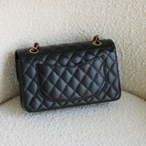 Chanel Black Caviar Small Classic Flap with Gold Hardware