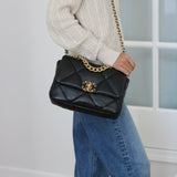 Chanel Black Lambskin Small 19 with Mixed-Metal Hardware