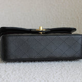 Chanel Black Caviar Small Classic Flap with Gold Hardware