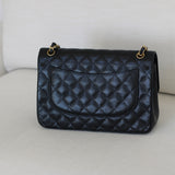 Chanel Black Caviar Double Flap Jumbo with Gold Hardware
